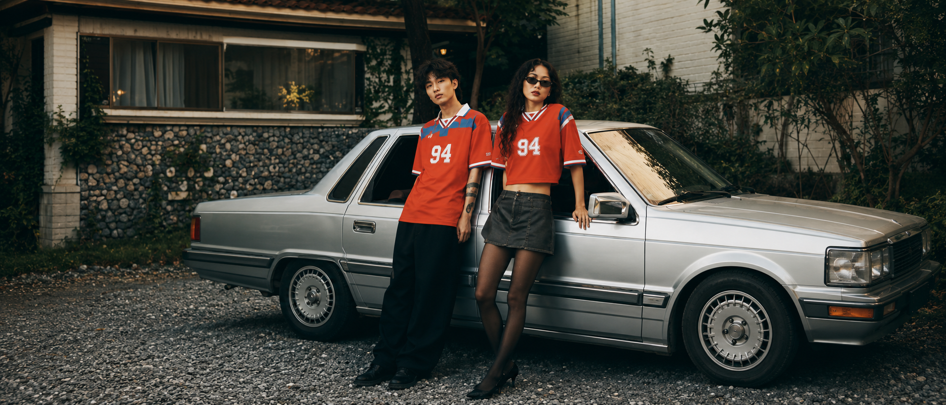 Jersey streetwear look